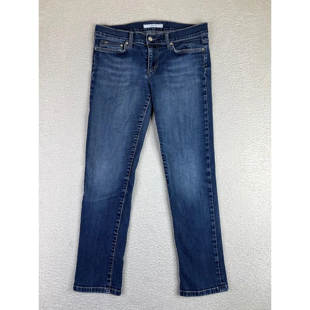 Joes Jeans Ankle Cigarette Slim Jeans Womens 30 Blue Mid Rise Stretch Denim